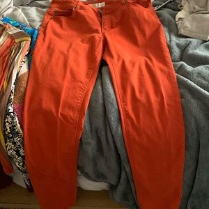 Cato burnt orange jeans size 6
